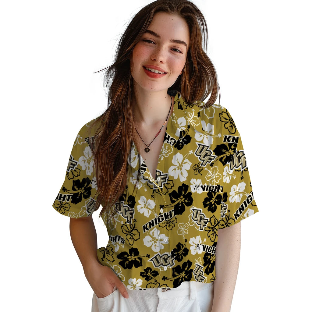 UCF Knights Hibiscus Bloom Hawaiian Shirt – Moonbestprint