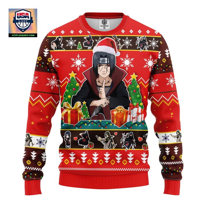 Uchiha Itachi Naruto 2 Ugly Christmas Sweater Amazing Gift Idea Thanksgiving Gift ? Usalast