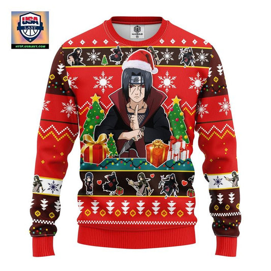 Uchiha Itachi Naruto 2 Ugly Christmas Sweater Amazing Gift Idea Thanksgiving Gift ? Usalast