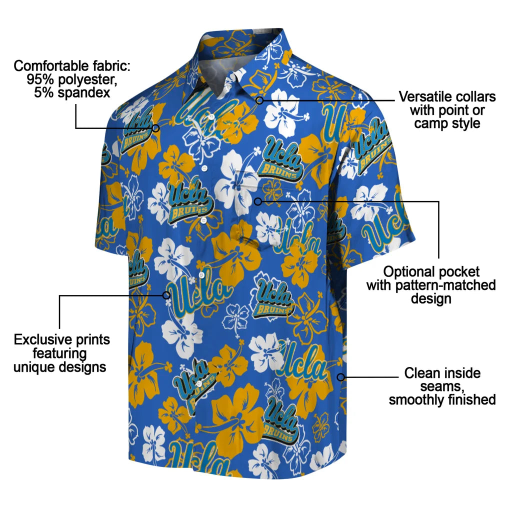 UCLA Bruins Hibiscus Bloom Hawaiian Shirt – Moonbestprint