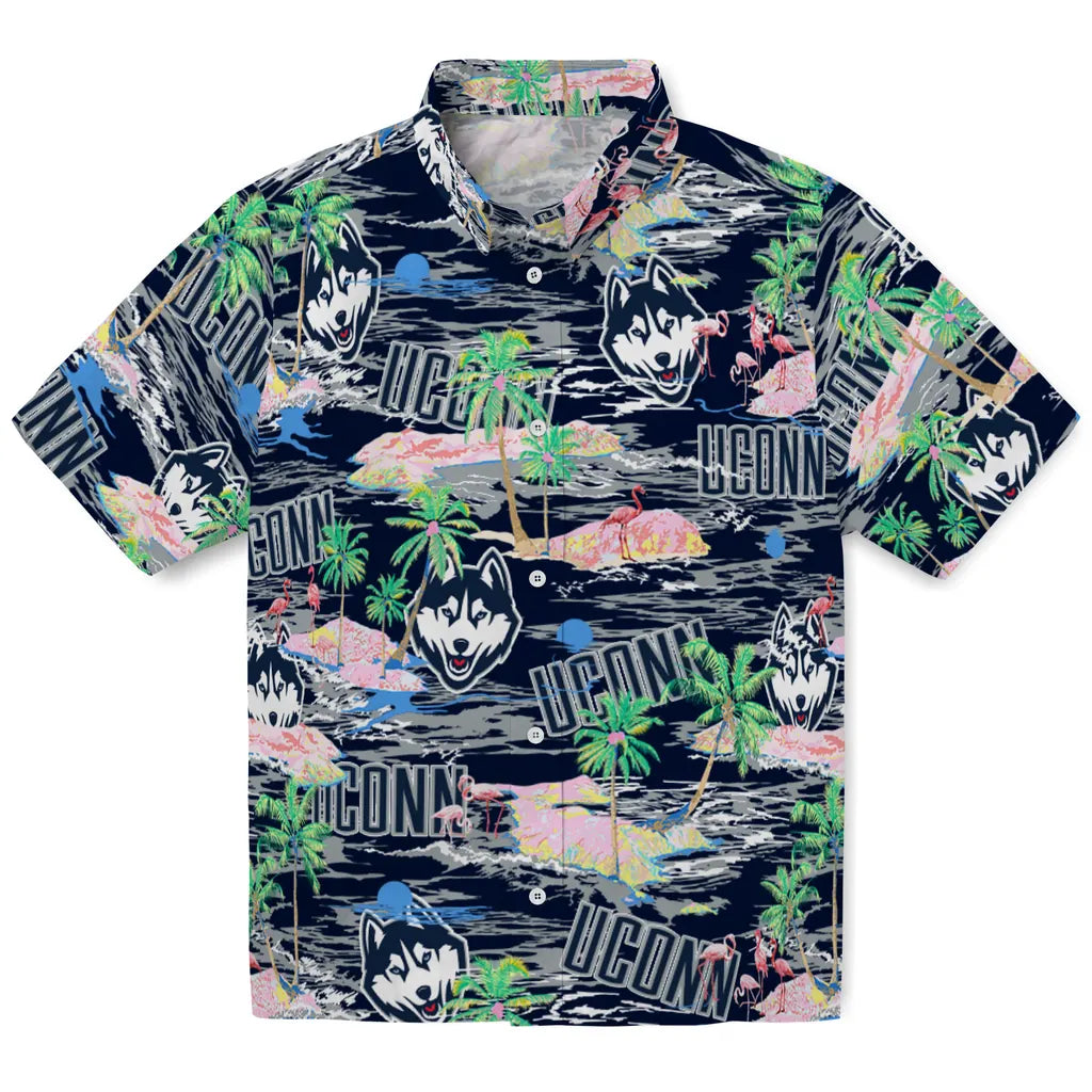 UConn Huskies Flamingo Retreat 2026 Hawaiian Shirt – Moonbestprint