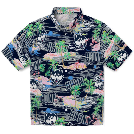 UConn Huskies Flamingo Retreat 2026 Hawaiian Shirt – Moonbestprint
