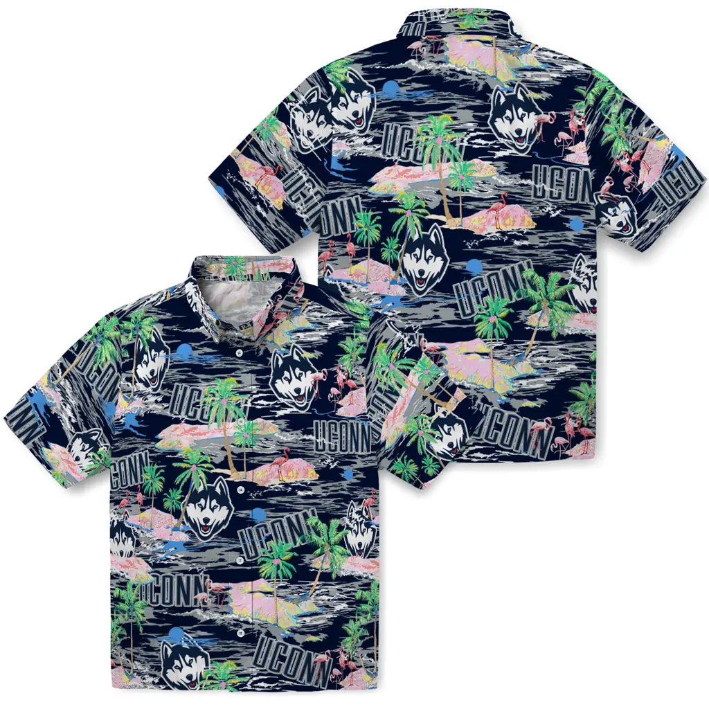 UConn Huskies Flamingo Retreat 2026 Hawaiian Shirt – Moonbestprint