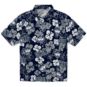 UConn Huskies Hibiscus Bloom Hawaiian Shirt – Moonbestprint