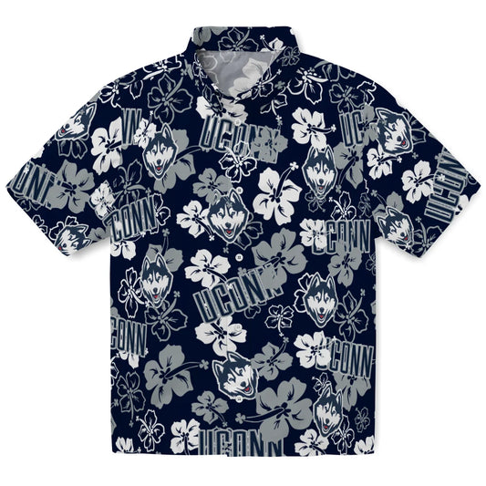 UConn Huskies Hibiscus Bloom Hawaiian Shirt – Moonbestprint