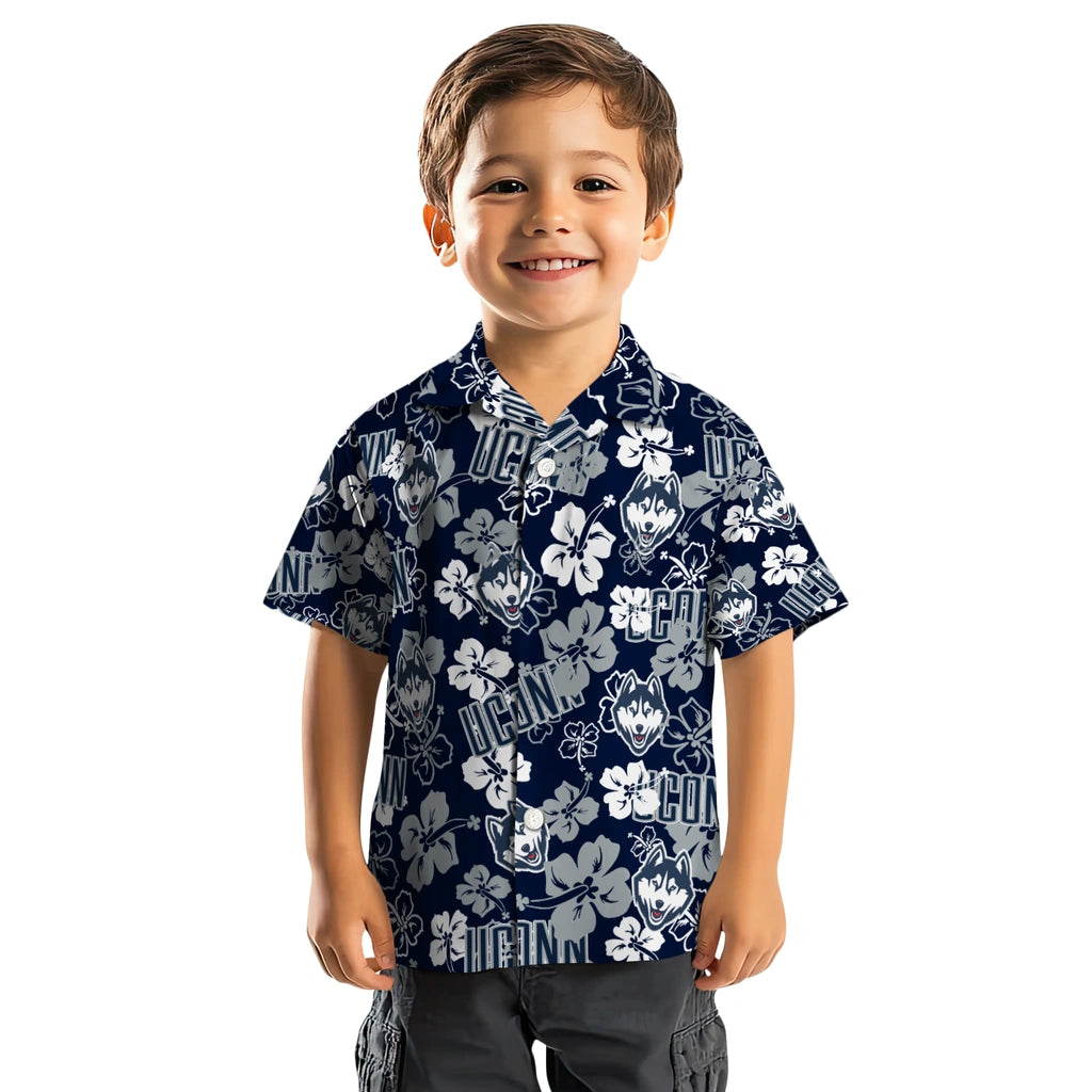 UConn Huskies Hibiscus Bloom Hawaiian Shirt – Moonbestprint