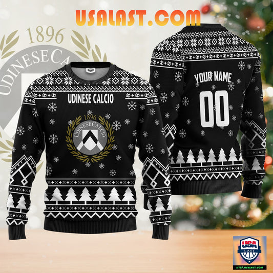 Udinese Calcio Personalized Ugly Christmas Sweater Black Version ? Usalast