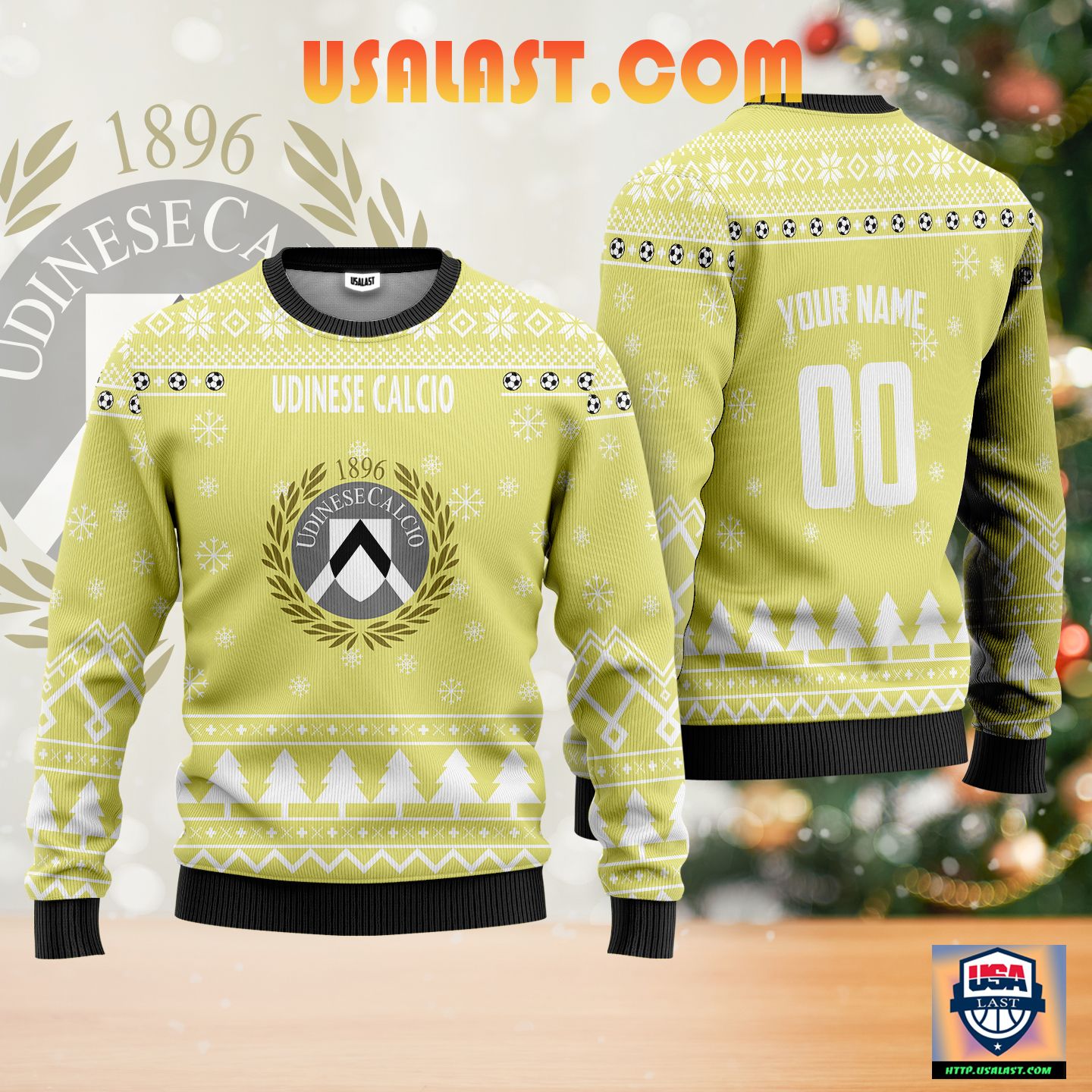 Udinese Calcio Personalized Ugly Christmas Sweater Gold Version ? Usalast