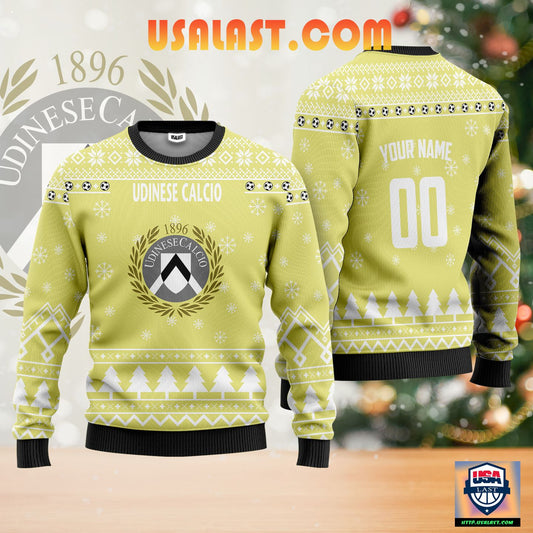 Udinese Calcio Personalized Ugly Christmas Sweater Gold Version ? Usalast