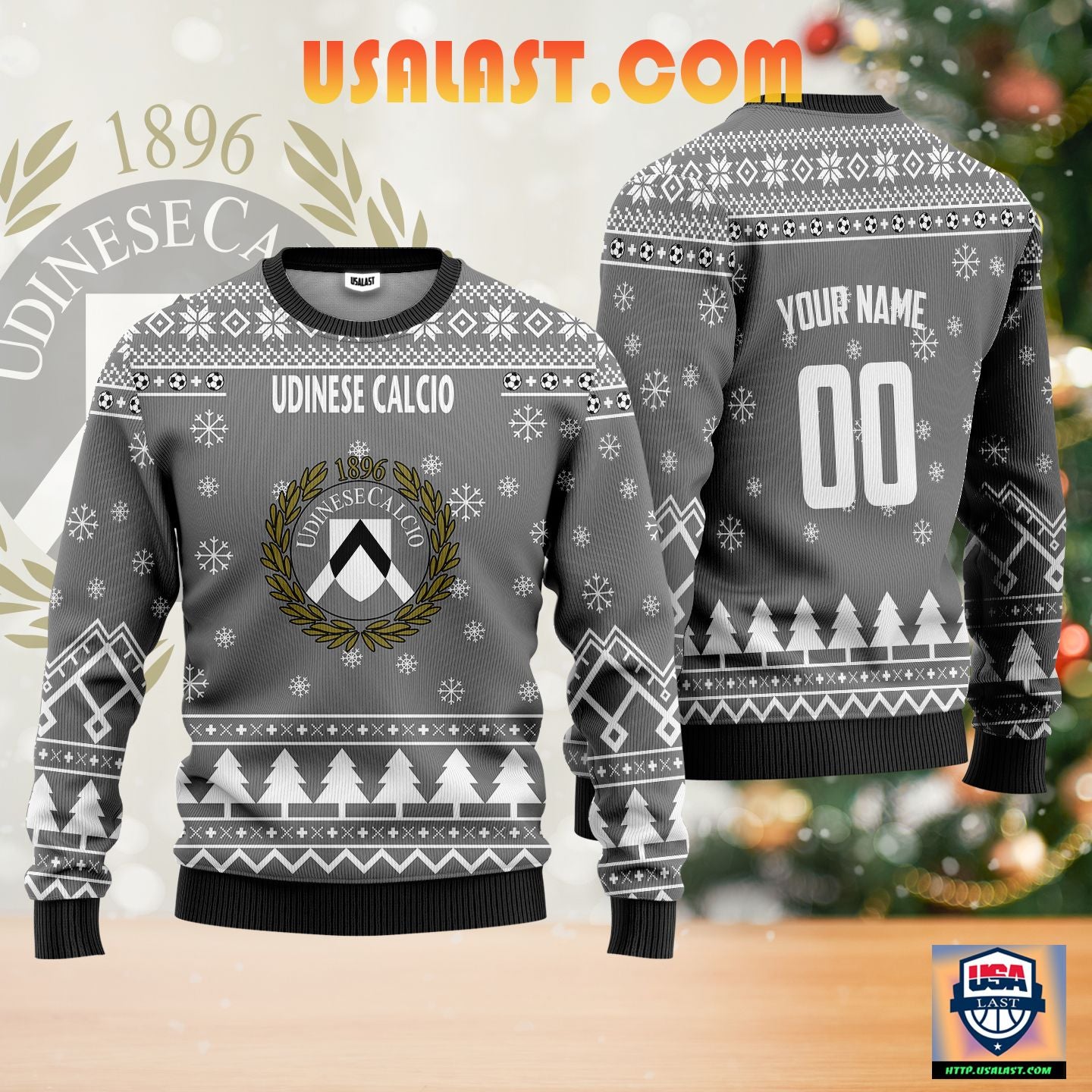 Udinese Calcio Personalized Ugly Christmas Sweater Silver Version ? Usalast