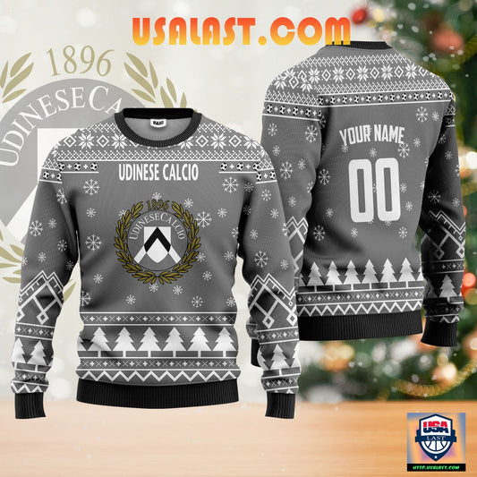 Udinese Calcio Personalized Ugly Christmas Sweater Silver Version ? Usalast