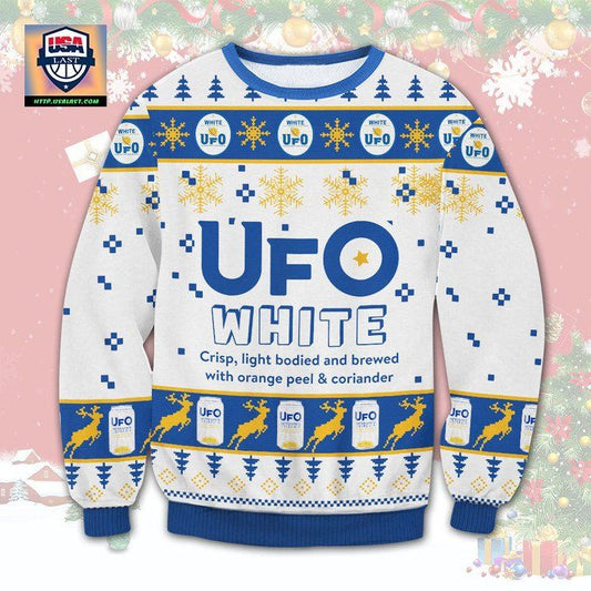 UFO White Beer Ugly Christmas Sweater 2022 ? Usalast