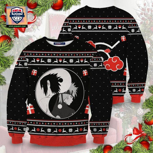 Ugly Christmas Sweater Akatsuki Cloud Sasuke Naruto Anime Xmas Gift ? Usalast