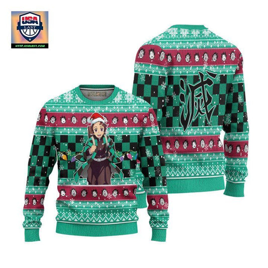 Ugly Christmas Sweater Kamado Tanjiro Demon Slayer Anime Xmas Gift ? Usalast