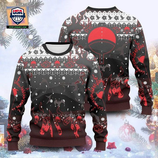 Ugly Christmas Sweater Uchiha Clan Naruto Christmas Gift ? Usalast