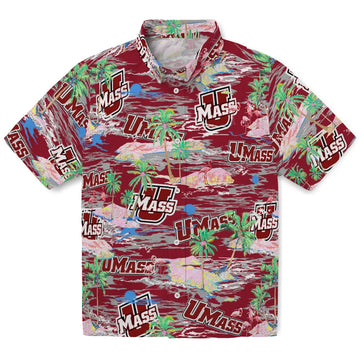 UMass Minutemen Flamingo Retreat 2026 Hawaiian Shirt – Moonbestprint