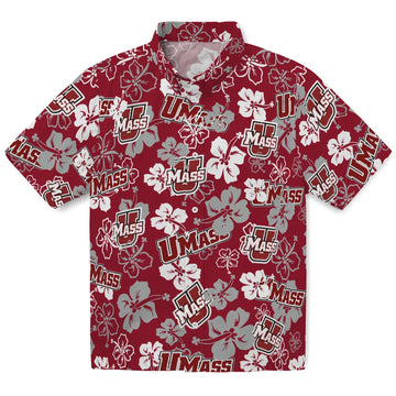 UMass Minutemen Hibiscus Bloom Hawaiian Shirt – Moonbestprint