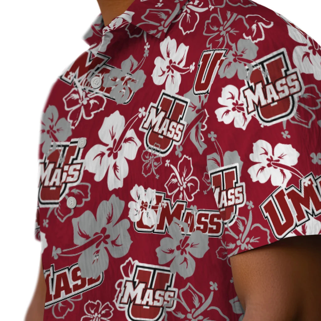 UMass Minutemen Hibiscus Bloom Hawaiian Shirt – Moonbestprint