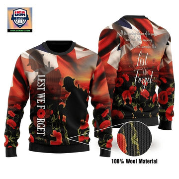 United Kingdom Veterans Let We Forget Ugly Christmas Sweater 2022 ? Usalast