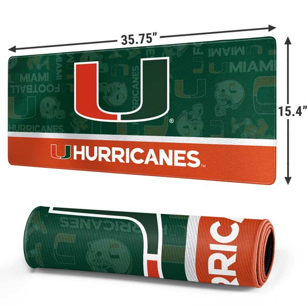 University of Miami U Hurricanes Gaming Mouse Pad Moonbestprint