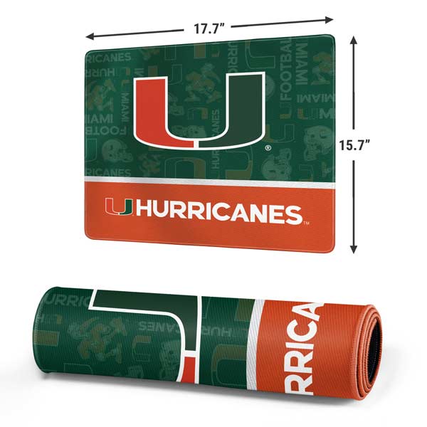 University of Miami U Hurricanes Gaming Mouse Pad Moonbestprint
