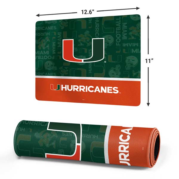 University of Miami U Hurricanes Gaming Mouse Pad Moonbestprint