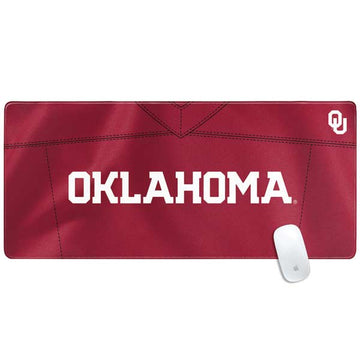 University of Oklahoma Red Jersey Gaming Mouse Pad Moonbestprint
