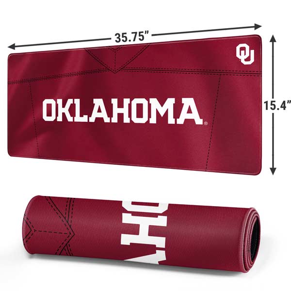 University of Oklahoma Red Jersey Gaming Mouse Pad Moonbestprint