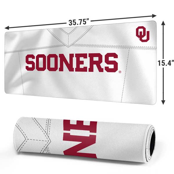 University of Oklahoma White Jersey Gaming Mouse Pad Moonbestprint