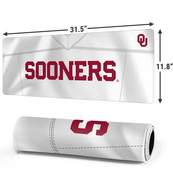 University of Oklahoma White Jersey Gaming Mouse Pad Moonbestprint