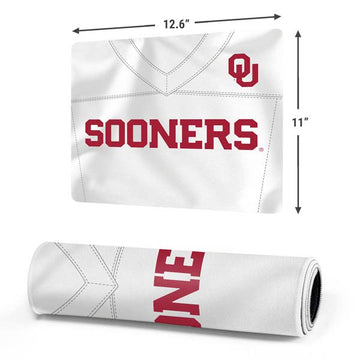 University of Oklahoma White Jersey Gaming Mouse Pad Moonbestprint