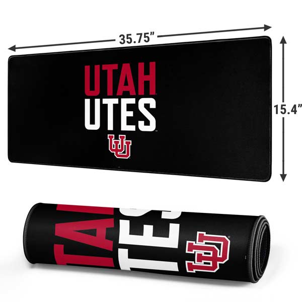 University of Utah Interlocking U Gaming Mouse Pad Moonbestprint