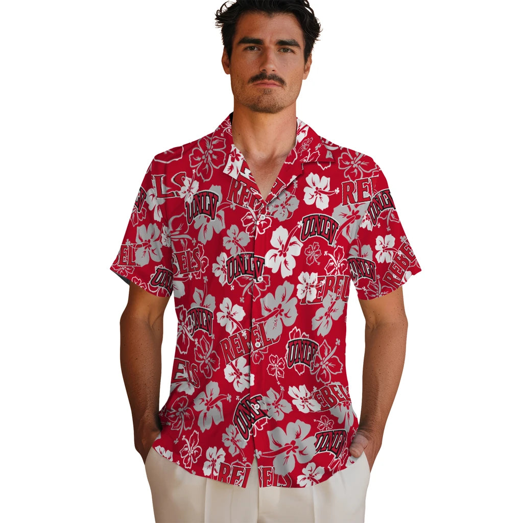 UNLV Rebels Hibiscus Bloom Hawaiian Shirt – Moonbestprint