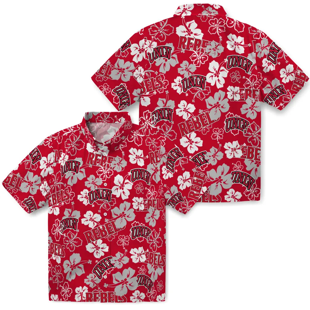 UNLV Rebels Hibiscus Bloom Hawaiian Shirt – Moonbestprint