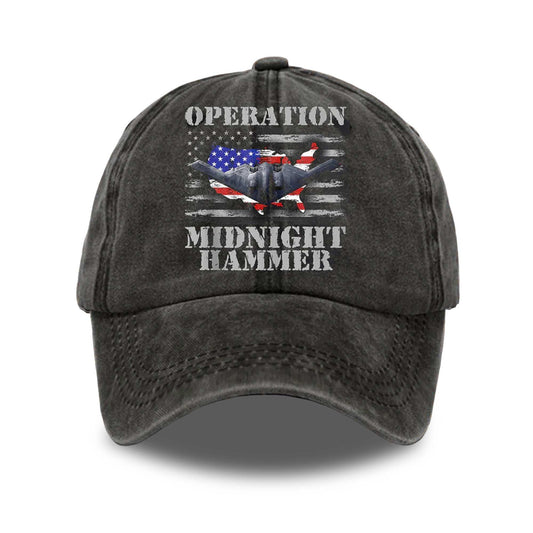 Operation Midnight Hammer B-2 Spirit Baseball Cap -Moonbestprint