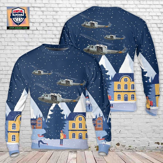 Us Air Force Bell UH-1N Twin Huey 3D Sweater ? Usalast