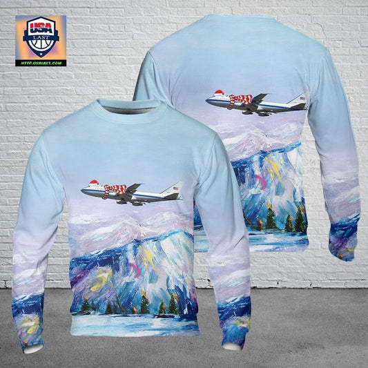 US Air Force Boeing E-4B Nightwatch Christmas AOP Sweater ? Usalast