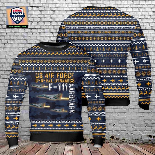 US Air Force General Dynamics F-111 Aardvark Christmas Sweater 3D ? Usalast