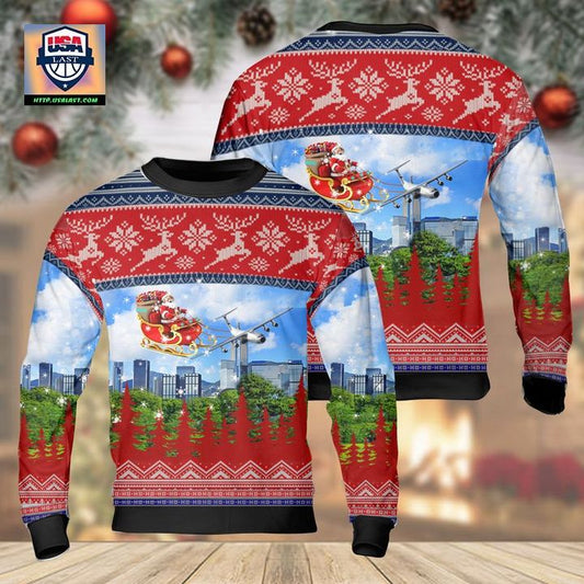 US Air Force Hanoi Taxi Lockheed C-141 Starlifter Christmas AOP Sweater ? Usalast