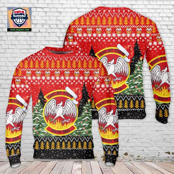 US Air Force Reserves 64th Tactical Airlift Squadron Christmas Sweater 3D ? Usalast