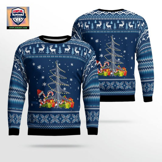 US Air Force Rockwell B-1 Lancer Christmas AOP Sweater ? Usalast
