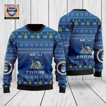 US Air Force Sikorsky MH-53 Pave Low Christmas Sweater 3D ? Usalast