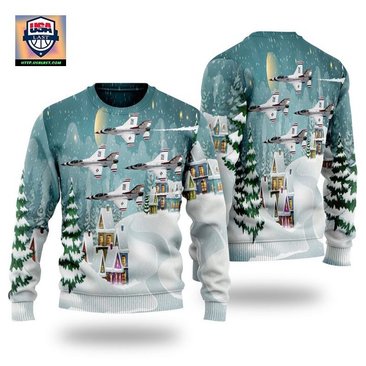 US Air Force Thunderbirds Christmas Sweater 3D ? Usalast
