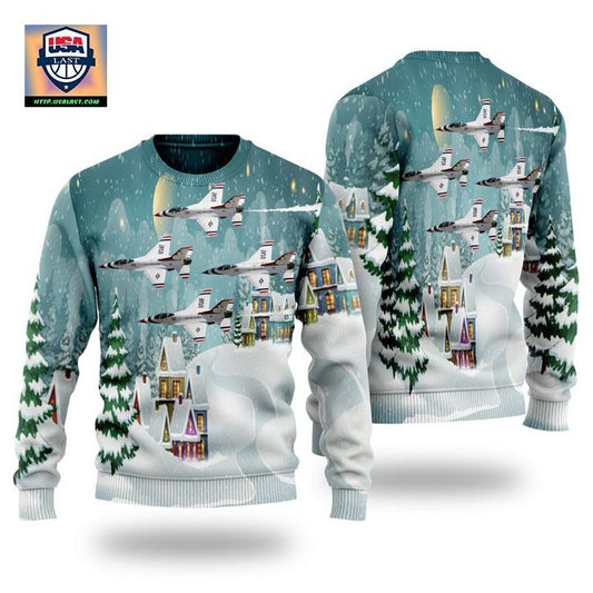 US Air Force Thunderbirds Christmas Sweater 3D ? Usalast