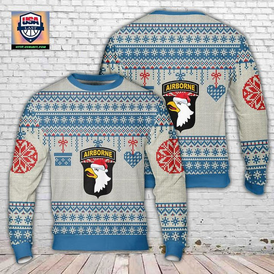 US Army 101st Airborne Division Christmas Sweater 3D ? Usalast