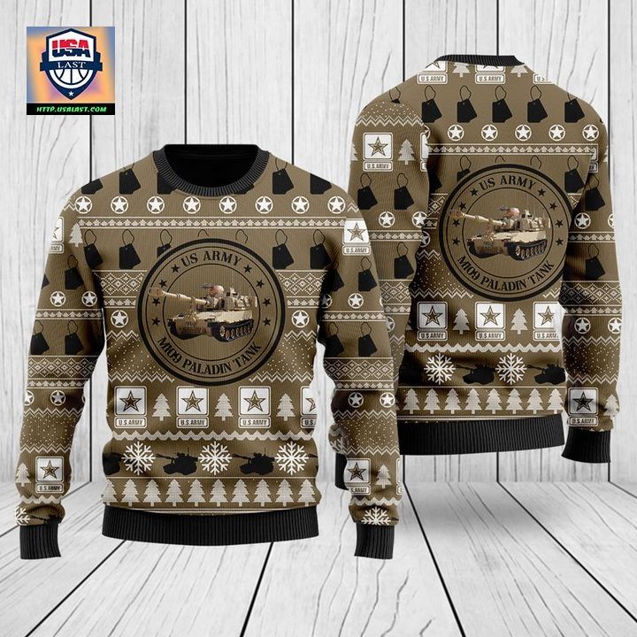 US Army M109 Paladin Tank Christmas Sweater 3D ? Usalast