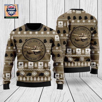 US Army M109 Paladin Tank Christmas Sweater 3D ? Usalast