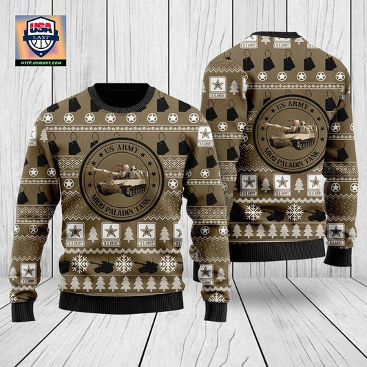 US Army M109 Paladin Tank Christmas Sweater 3D ? Usalast