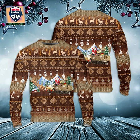 US Army M2A3 Bradley Christmas AOP Sweater ? Usalast