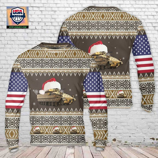 US Army M2A3 Bradley Christmas Sweater 3D ? Usalast
